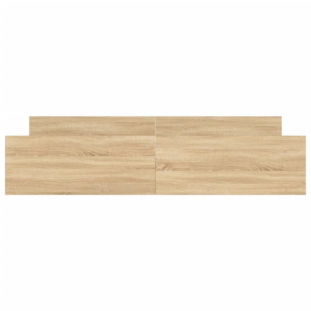 Sengeramme med hode- og fotgavl sonoma eik 180x200 cm