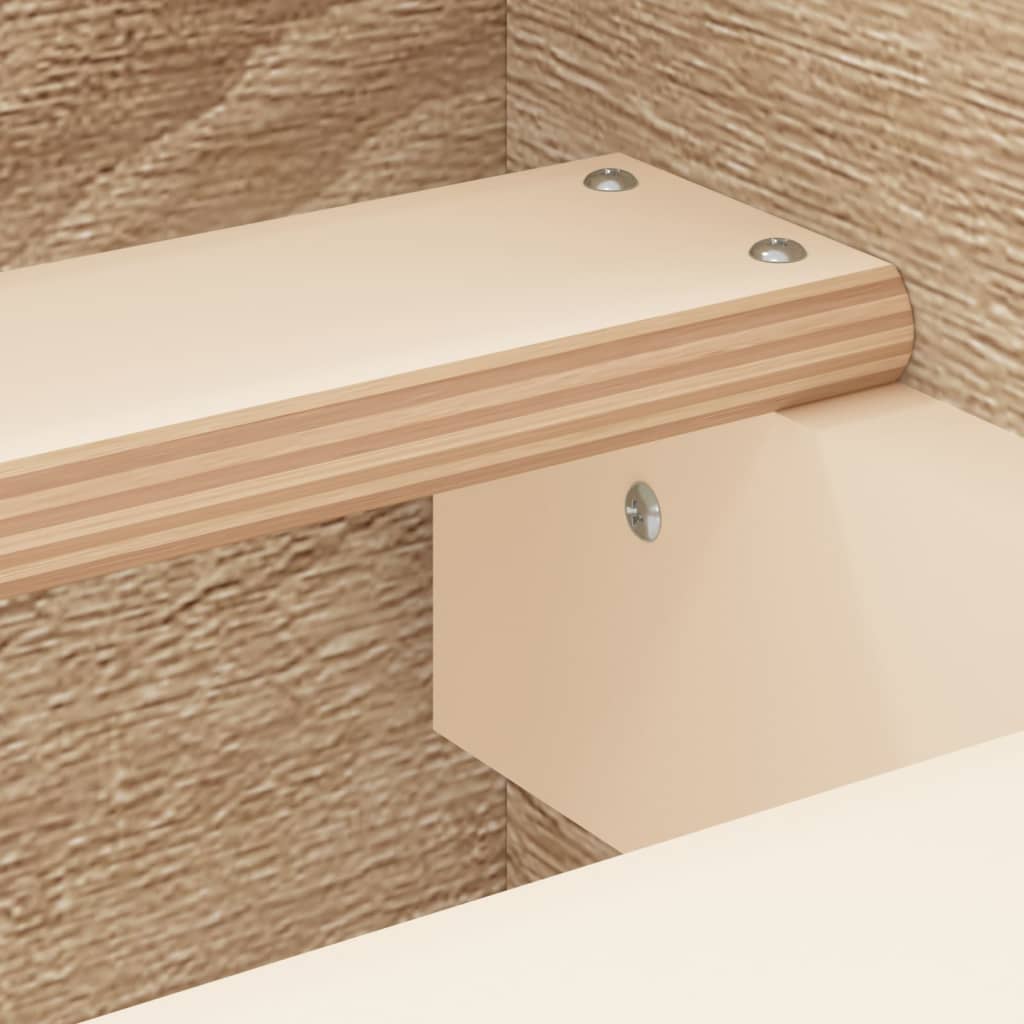 Sengeramme med hode- og fotgavl sonoma eik 180x200 cm