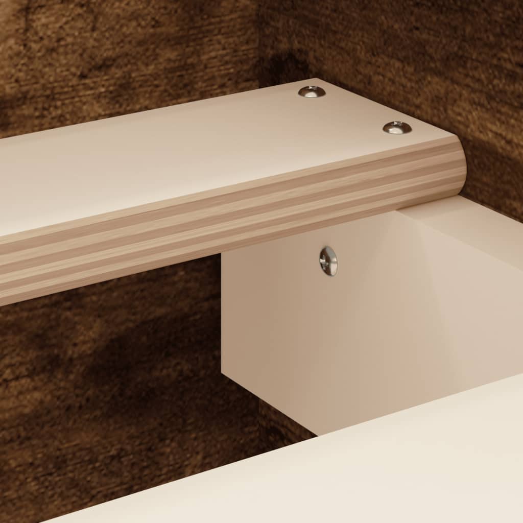 Sengeramme med hode- og fotgavl røkt eik 180x200 cm