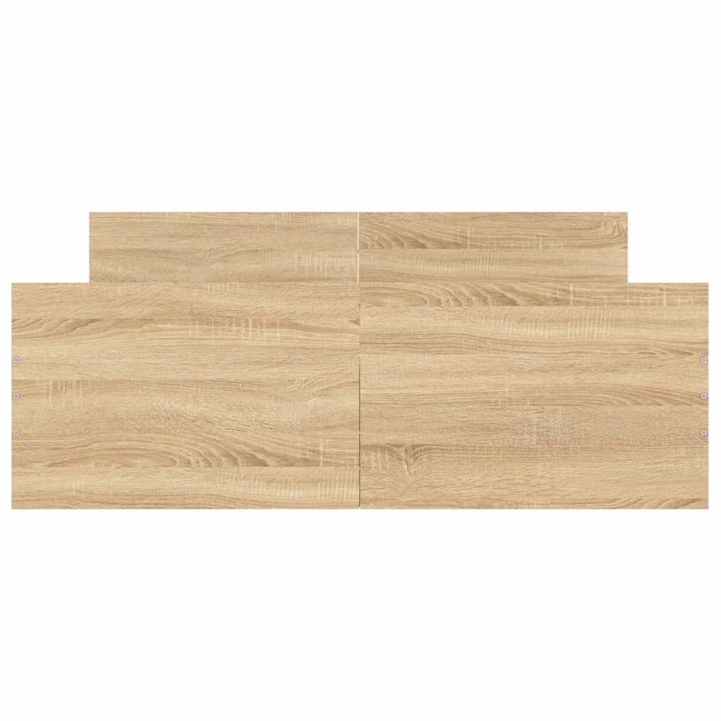 Sengeramme med hode- og fotgavl sonoma eik 120x190 cm
