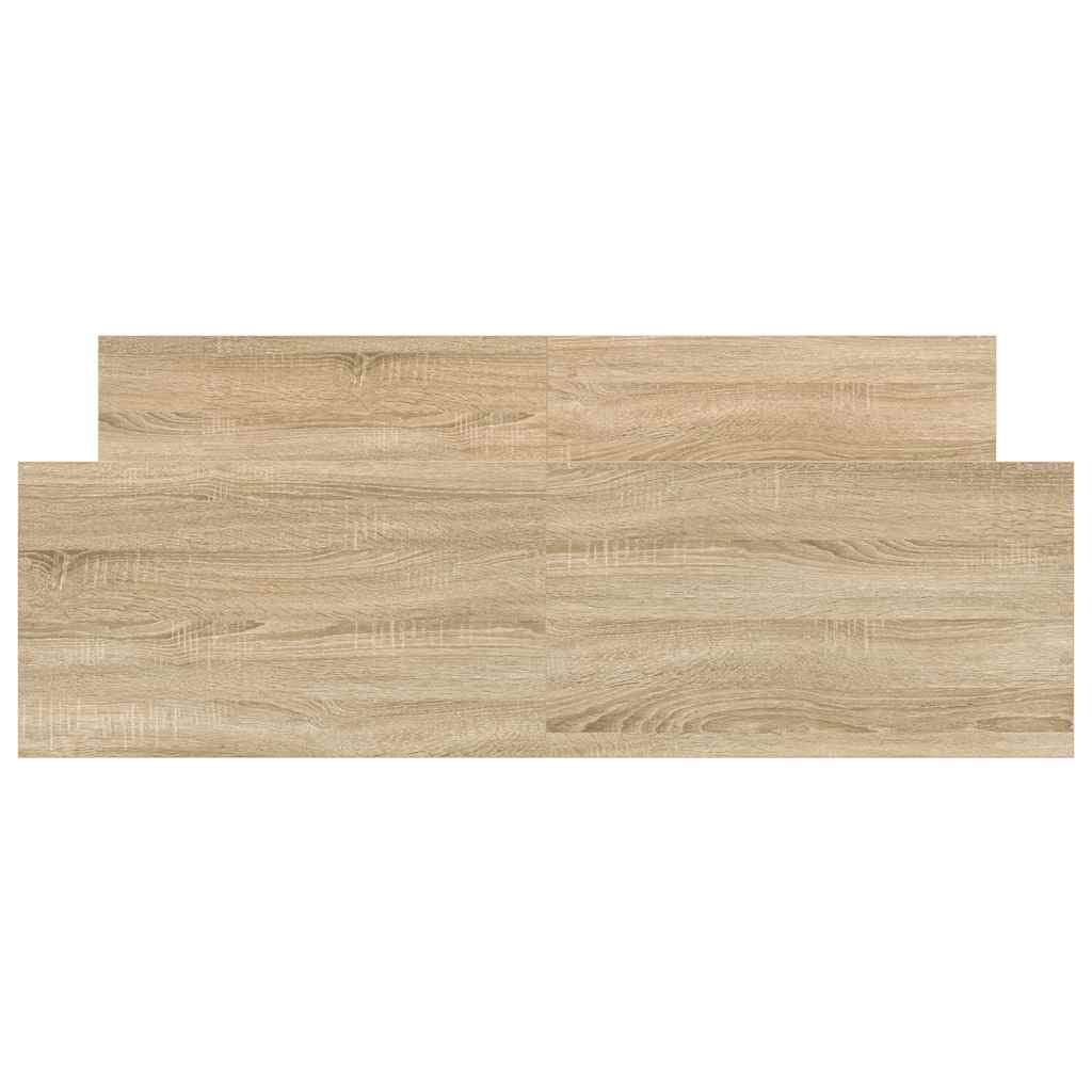 Sengeramme med hode- og fotgavl sonoma eik 120x190 cm