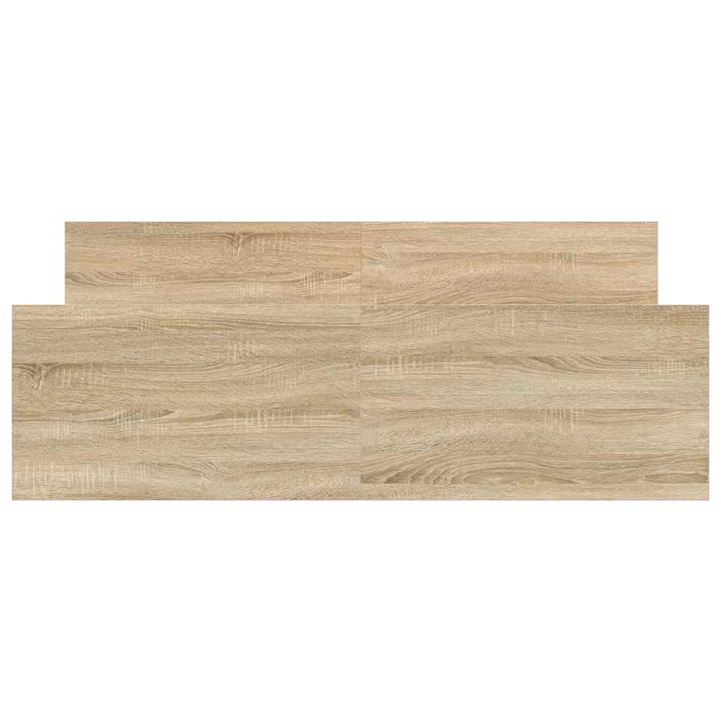Sengeramme med hode- og fotgavl sonoma eik 135x190 cm