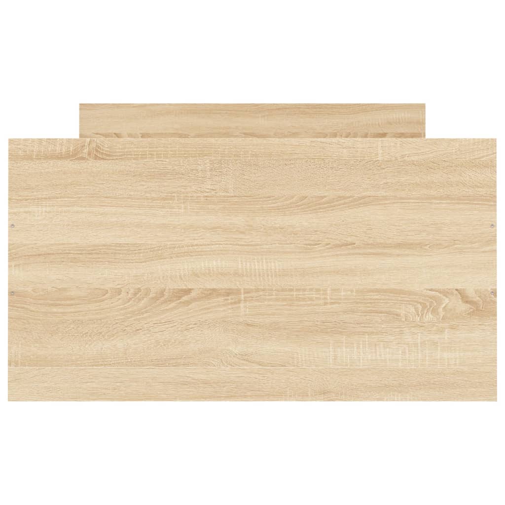 Sengeramme med hode- og fotgavl sonoma eik 100x200 cm