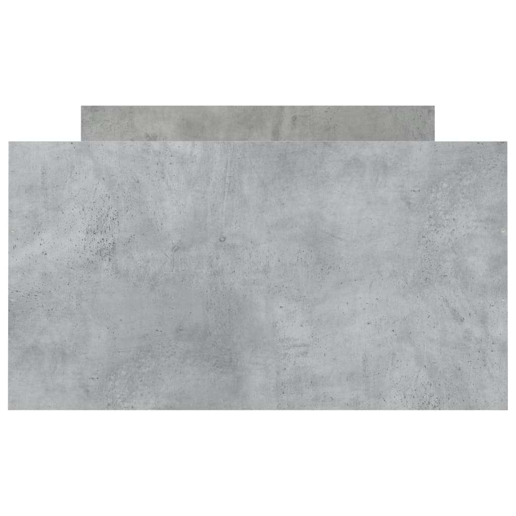 Sengeramme med hode- og fotgavl betonggrå 100x200 cm