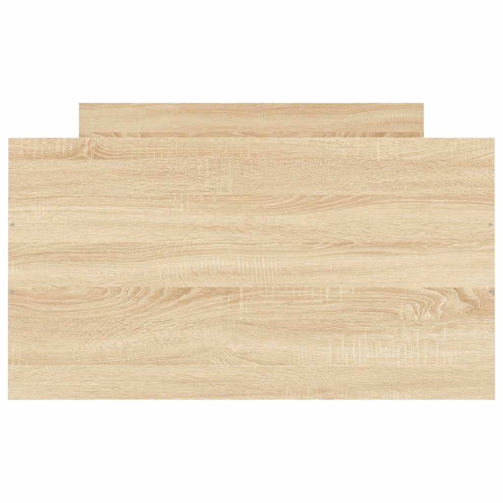 Sengeramme med hode- og fotgavl sonoma eik 90x200 cm