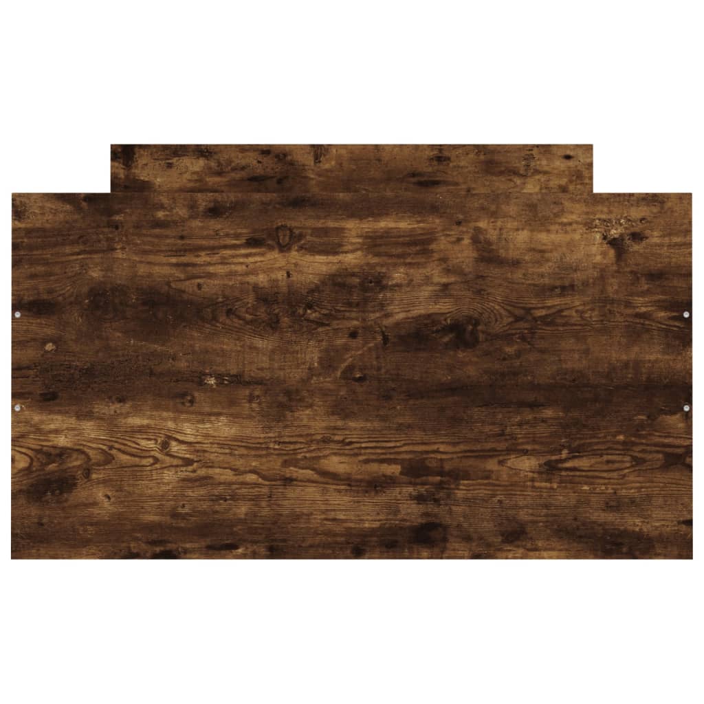 Sengeramme med hode- og fotgavl røkt eik 90x200 cm