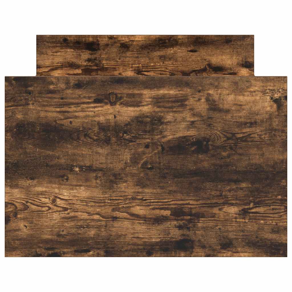 Sengeramme med hode- og fotgavl røkt eik 90x190 cm