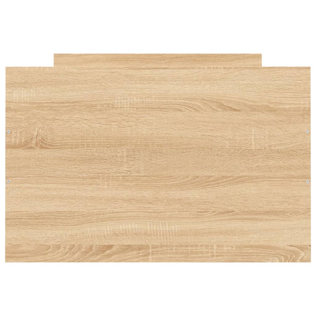 Sengeramme med hode- og fotgavl sonoma eik 75x190 cm