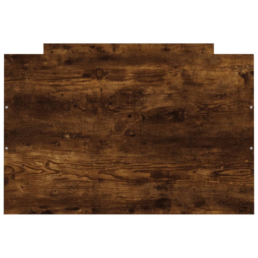 Sengeramme med hode- og fotgavl røkt eik 75x190 cm