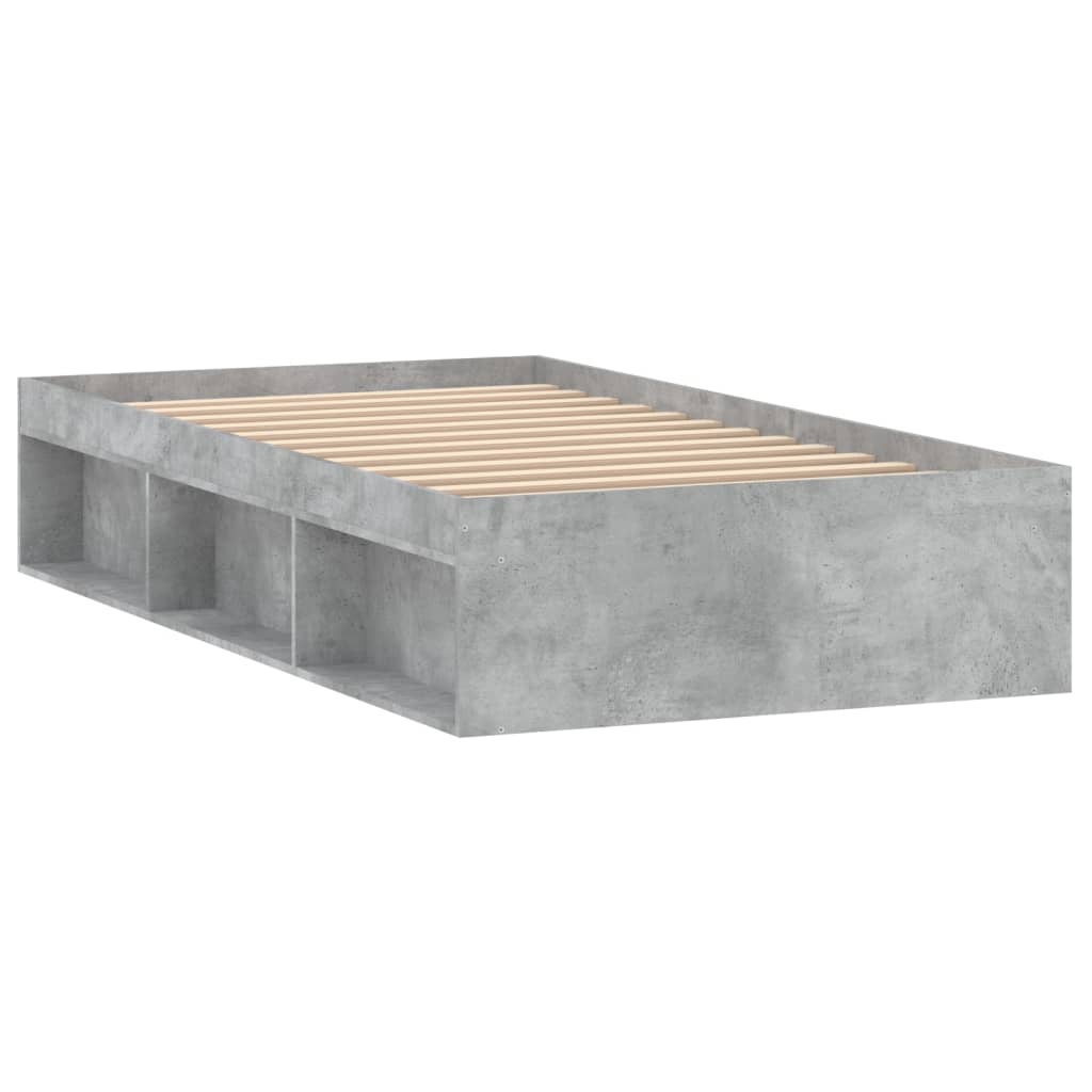 Sengeramme betonggrå 90x200 cm