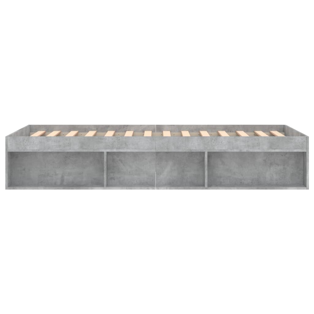 Sengeramme betonggrå 90x200 cm