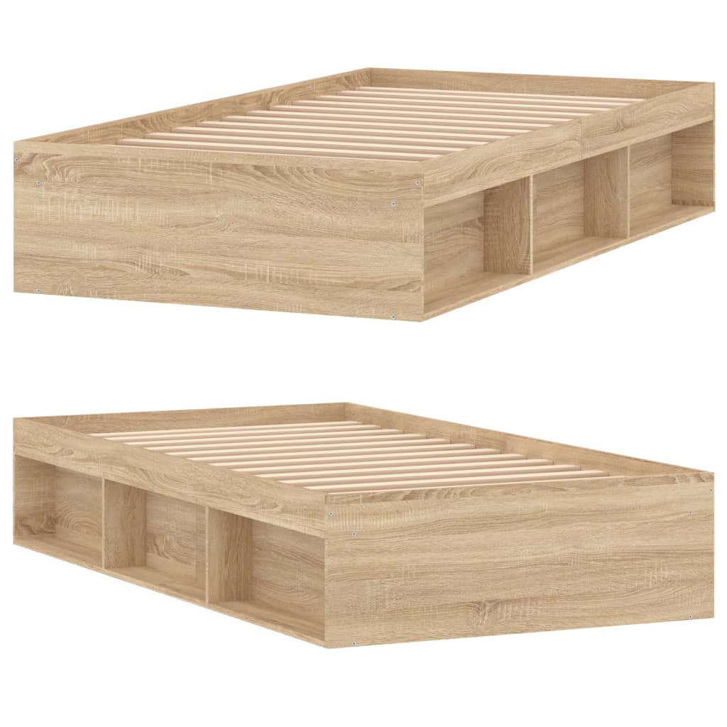 Sengeramme sonoma eik 100x200 cm