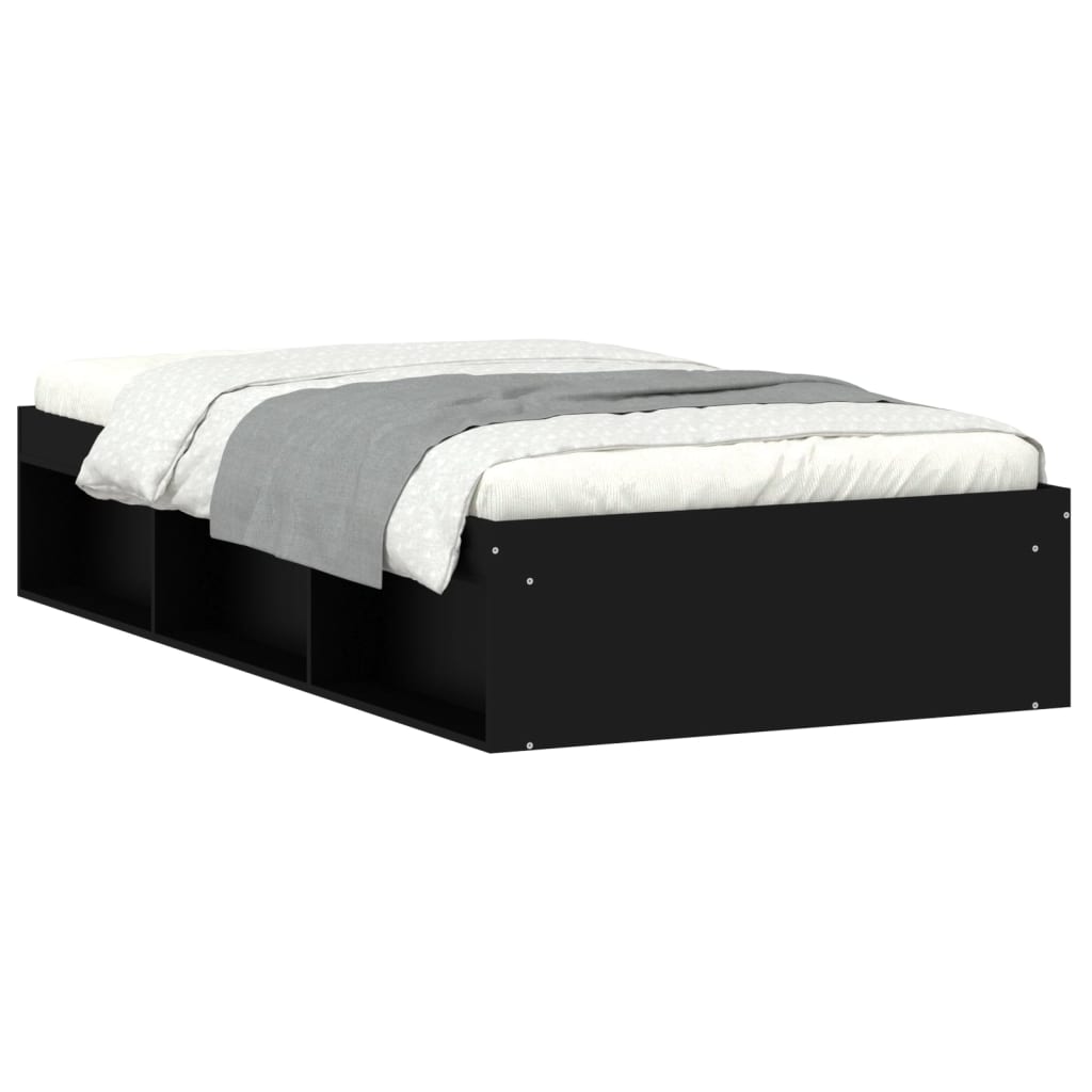 Sengeramme svart 90x190 cm
