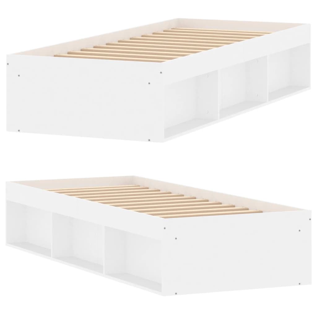 Sengeramme hvit 75x190 cm