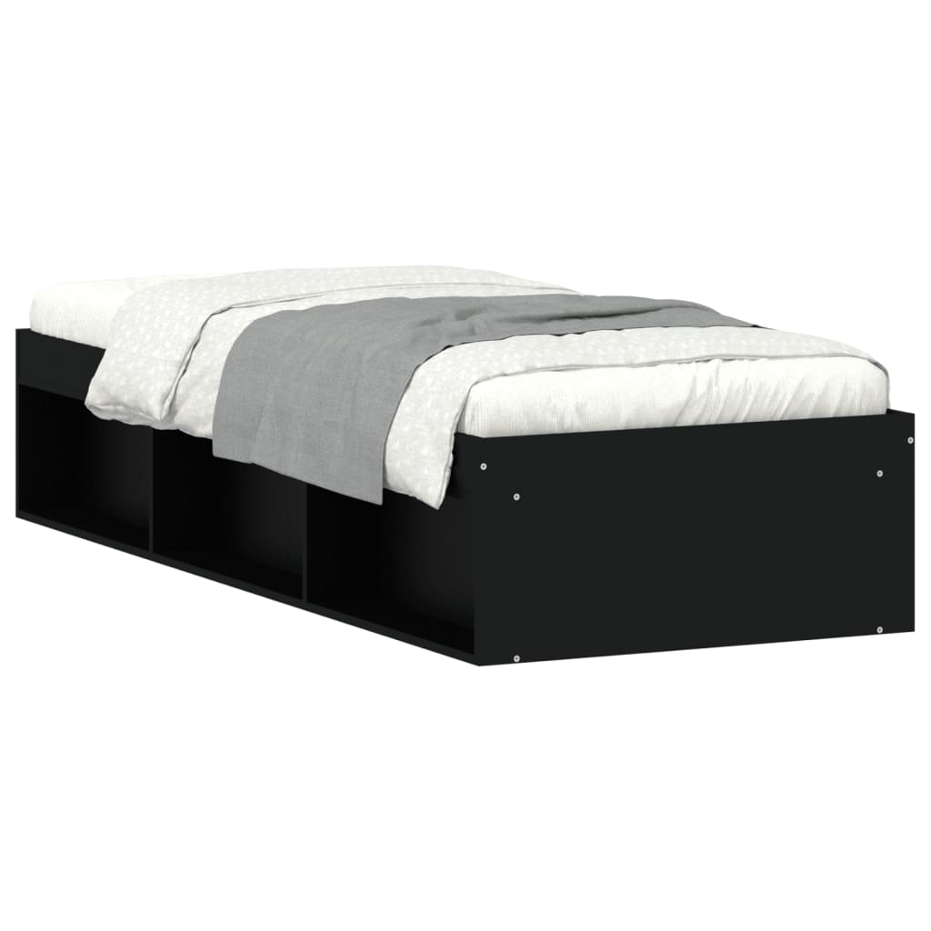 Sengeramme svart 75x190 cm