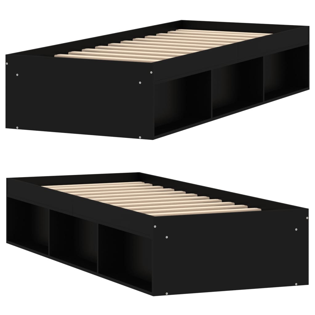 Sengeramme svart 75x190 cm