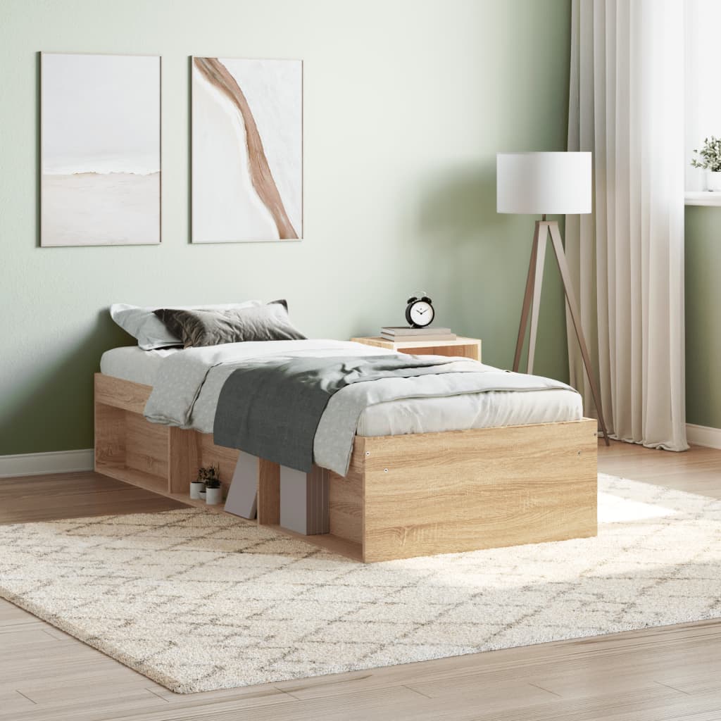 Sengeramme sonoma eik 75x190 cm
