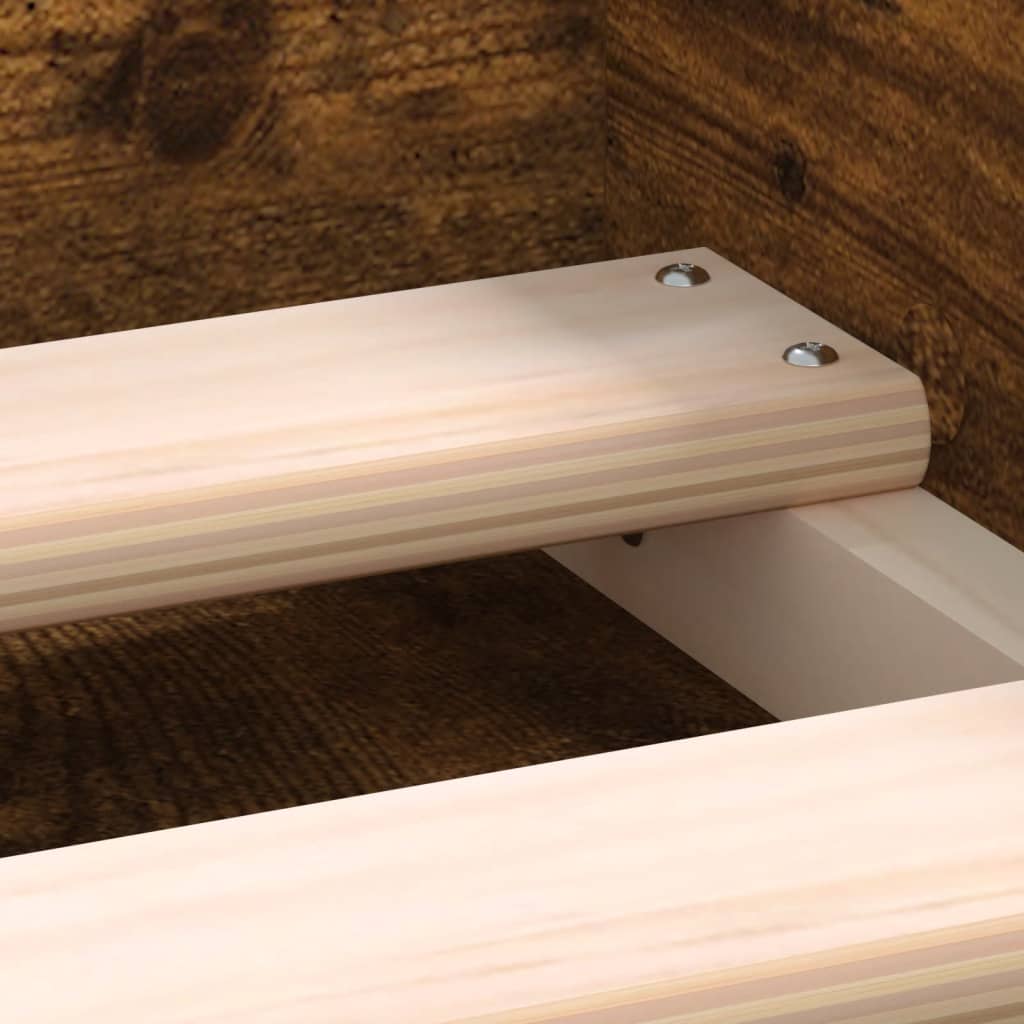 Sengeramme røkt eik 75x190 cm