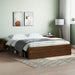 Sengeramme brun eik 140x200 cm