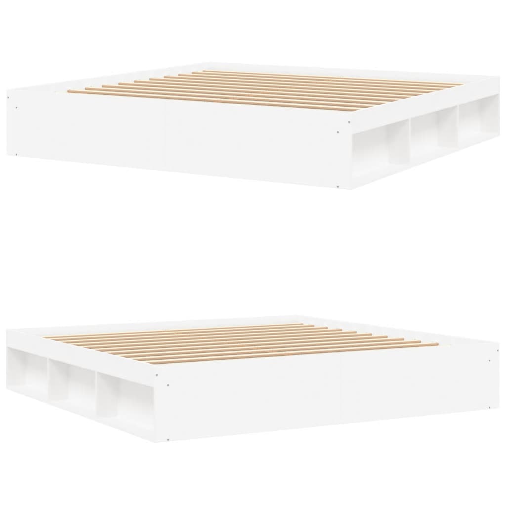 Sengeramme hvit 200x200 cm