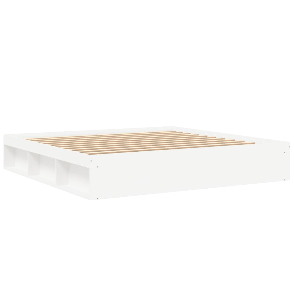 Sengeramme hvit 200x200 cm