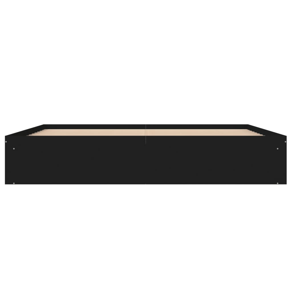 Sengeramme svart 200x200 cm