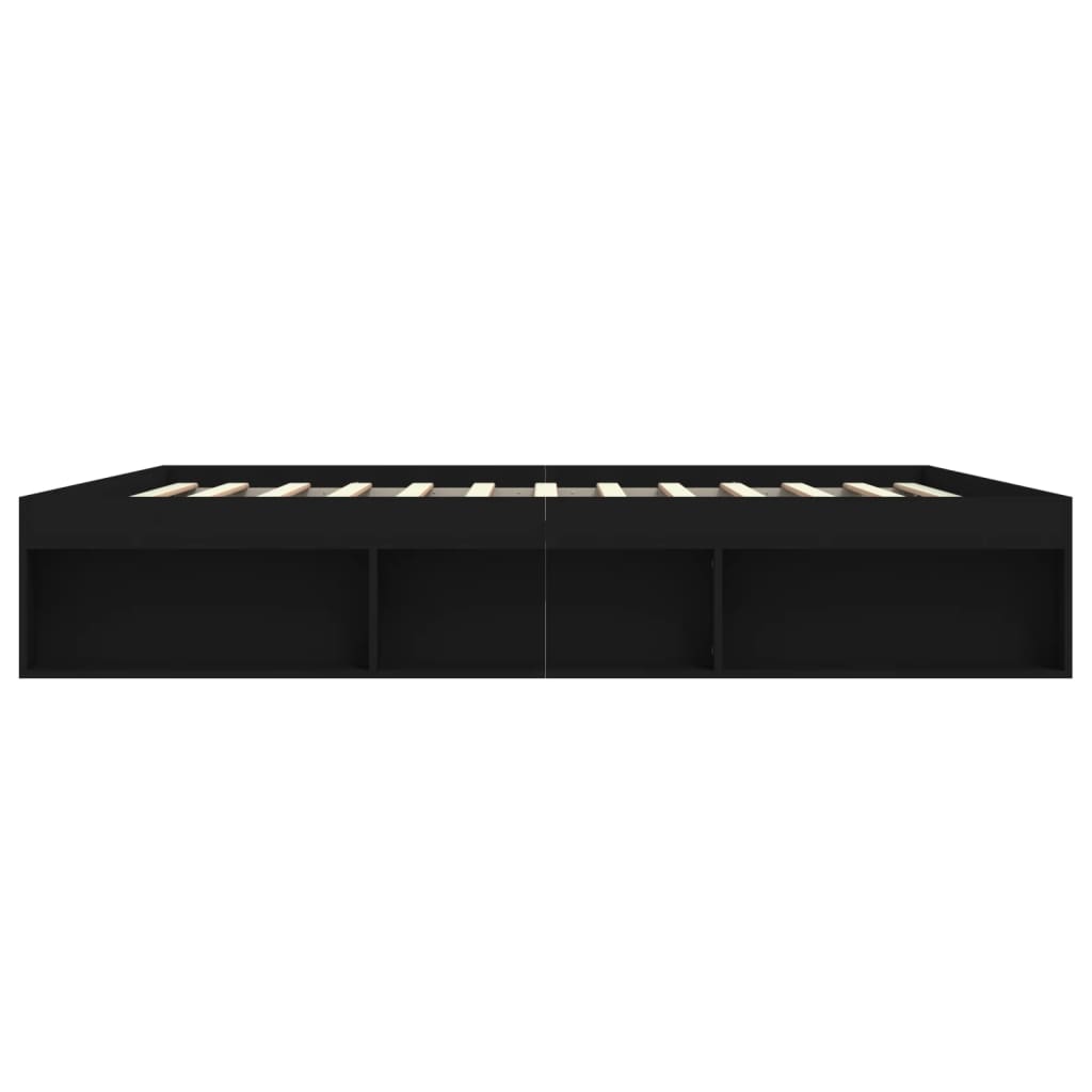 Sengeramme svart 200x200 cm