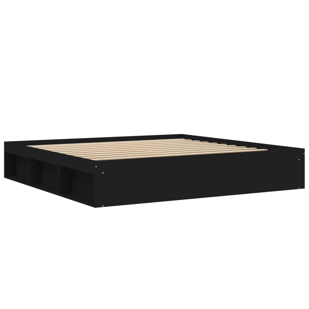 Sengeramme svart 200x200 cm