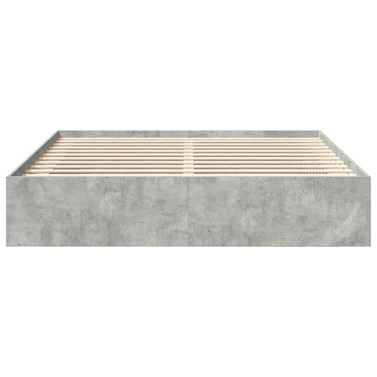 Sengeramme betonggrå 200x200 cm
