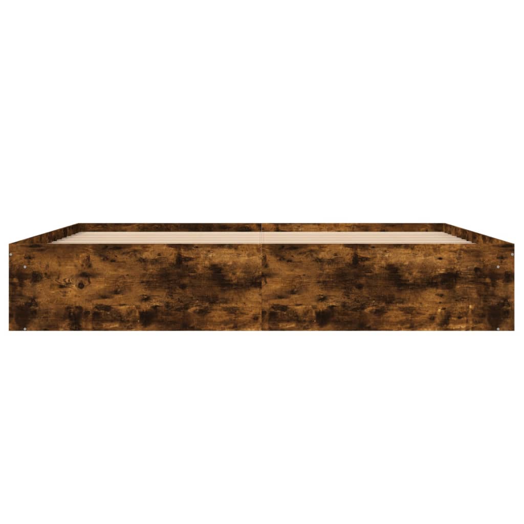 Sengeramme røkt eik 200x200 cm