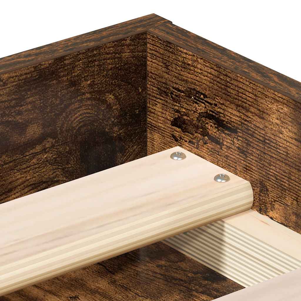 Sengeramme røkt eik 120x190 cm