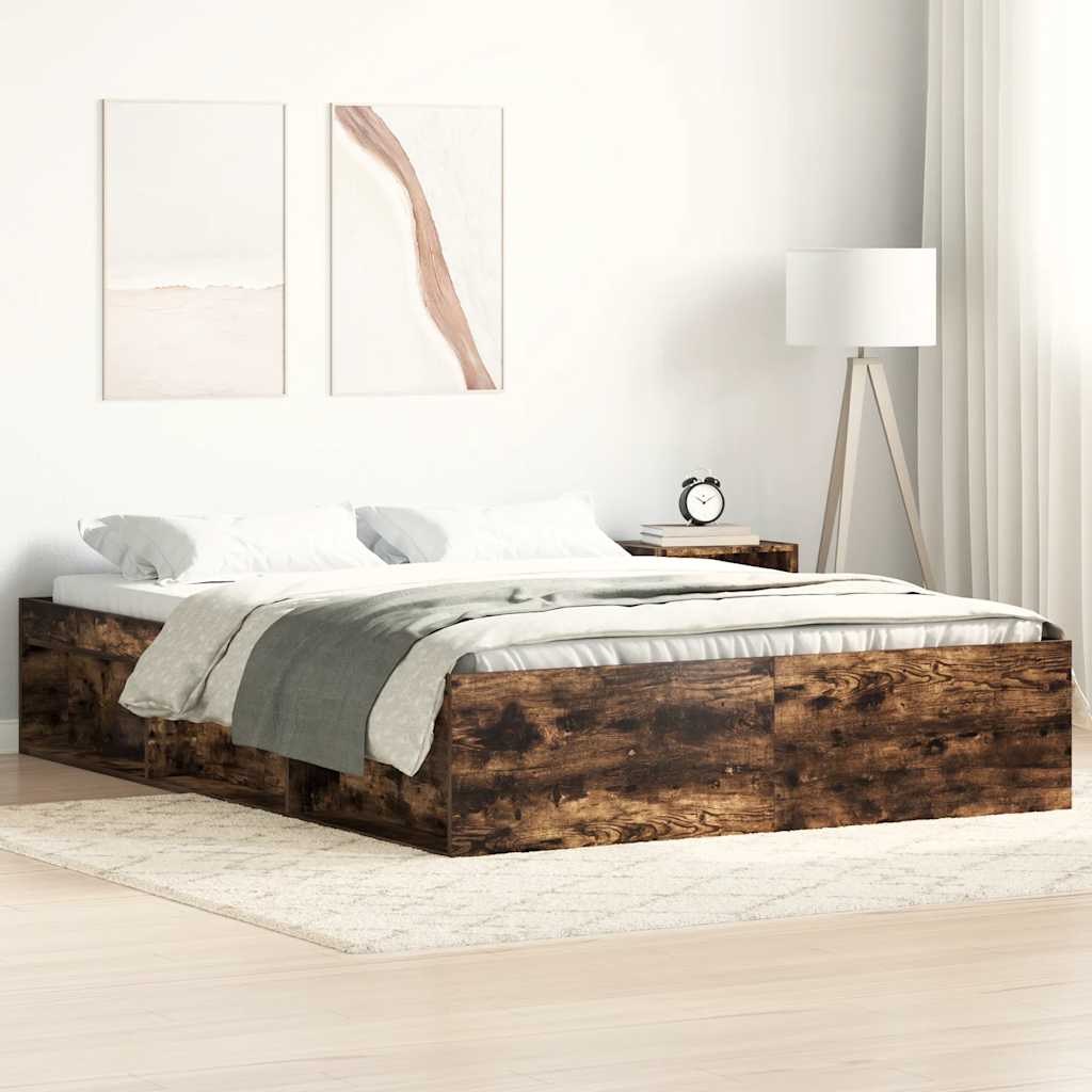 Sengeramme røkt eik 120x190 cm