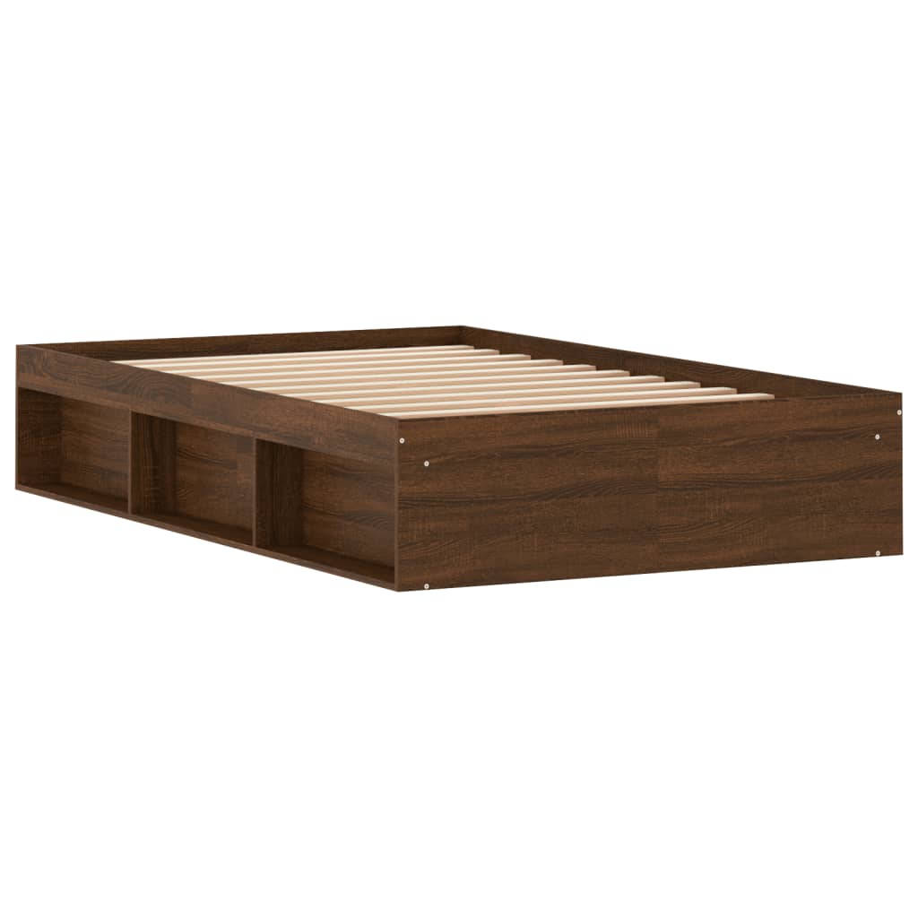 Sengeramme brun eik 120x190 cm