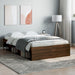 Sengeramme brun eik 120x190 cm