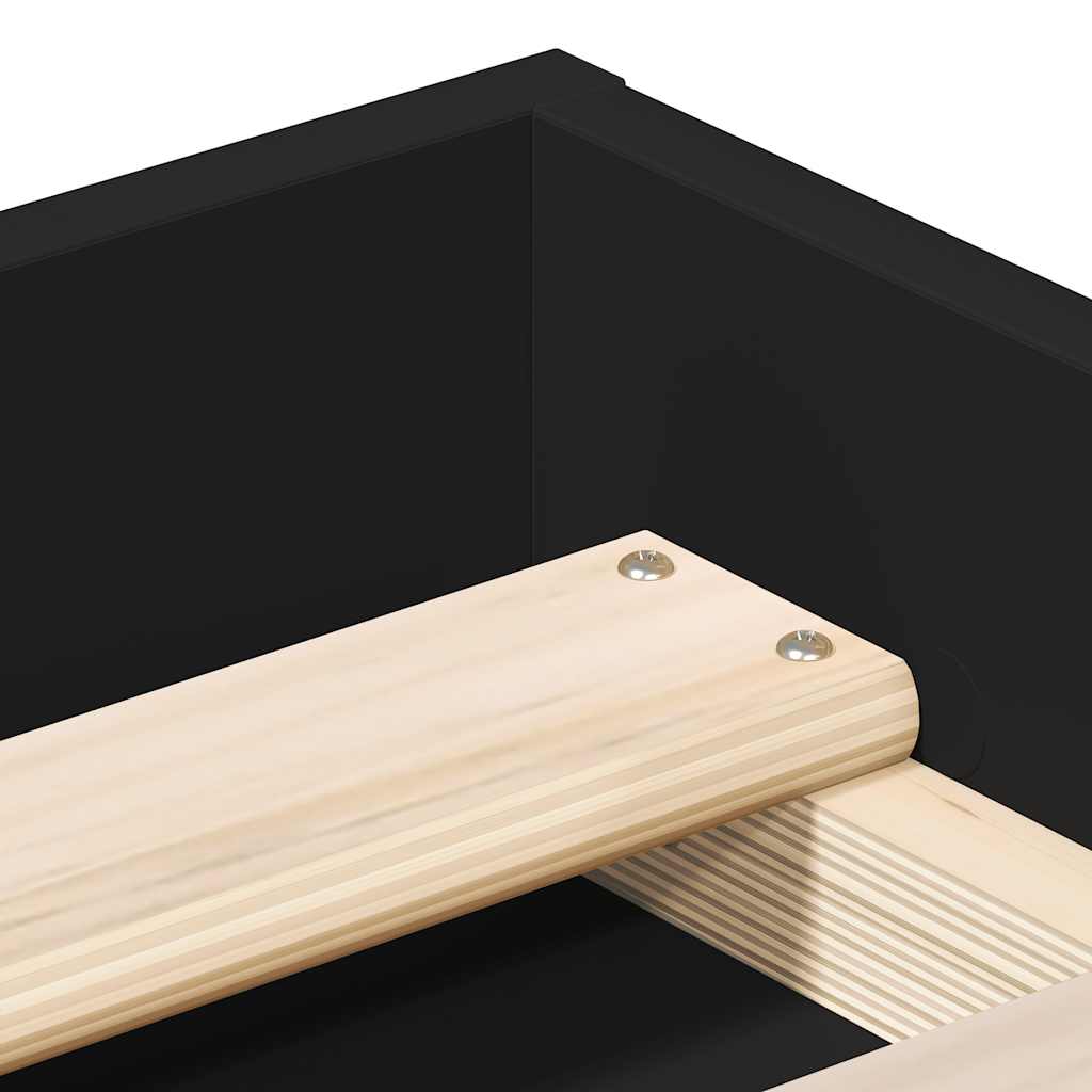 Sengeramme svart 140x190 cm