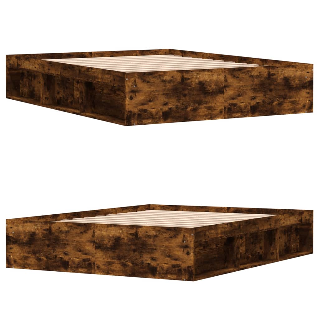 Sengeramme røkt eik 140x190 cm