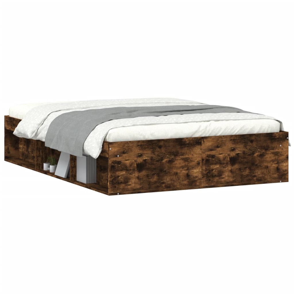 Sengeramme røkt eik 135x190 cm