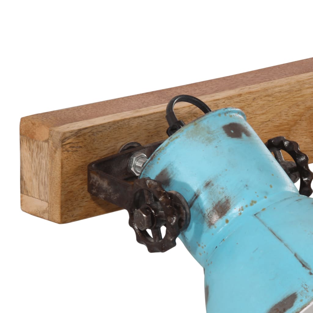 Vegglampe 25 W denimblå 45x25 cm E27