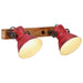 Vegglampe 25 W mørkerød 45x25 cm E27