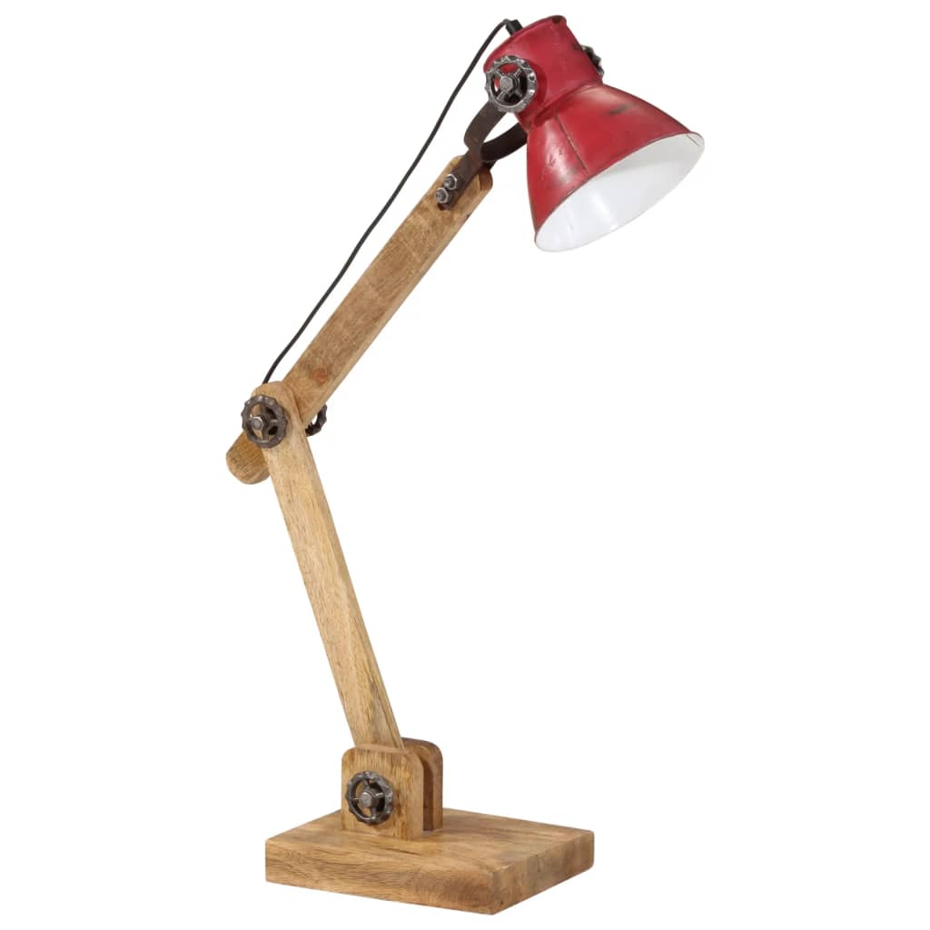 Skrivebordslampe 25 W mørkerød 23x18x96 cm E27