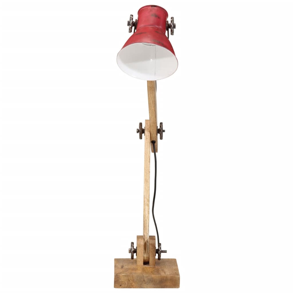Skrivebordslampe 25 W mørkerød 23x18x96 cm E27