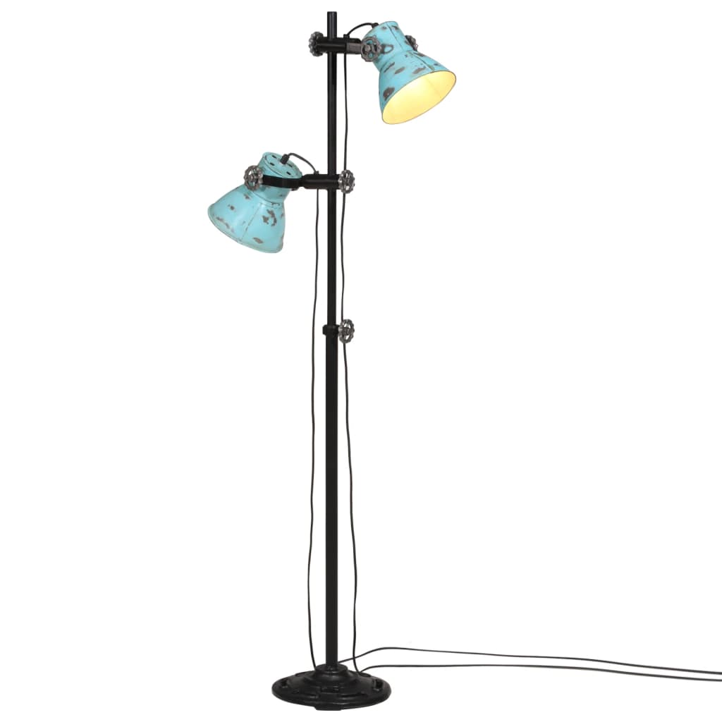 Vegglampe 25 W denimblå 25x25x90/140 cm E27