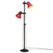 Vegglampe 25 W mørkerød 25x25x90/140 cm E27
