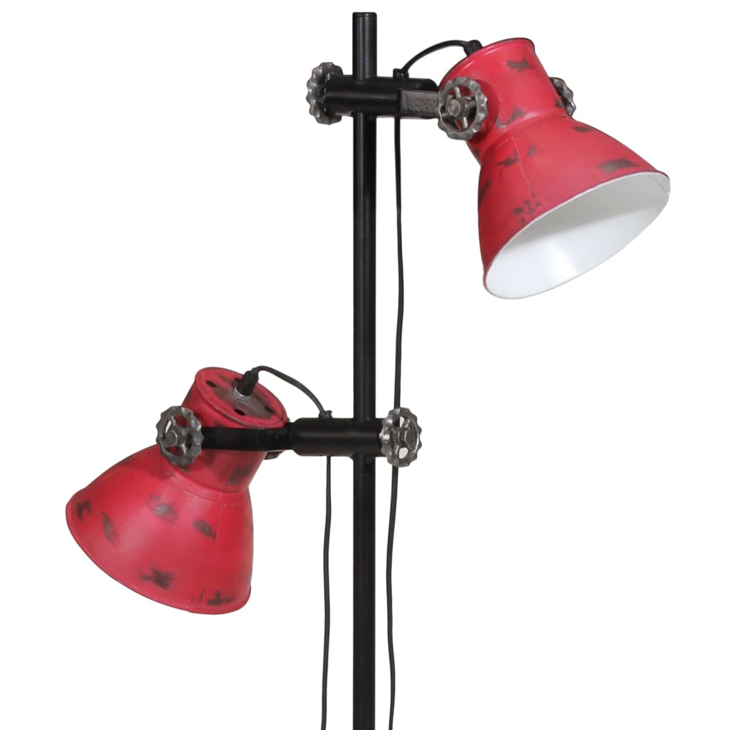 Vegglampe 25 W mørkerød 25x25x90/140 cm E27