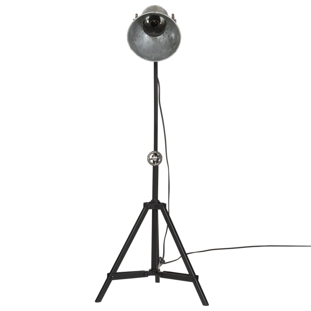 Gulvlampe 25 W vintage sølv 35x35x65/95 cm E27