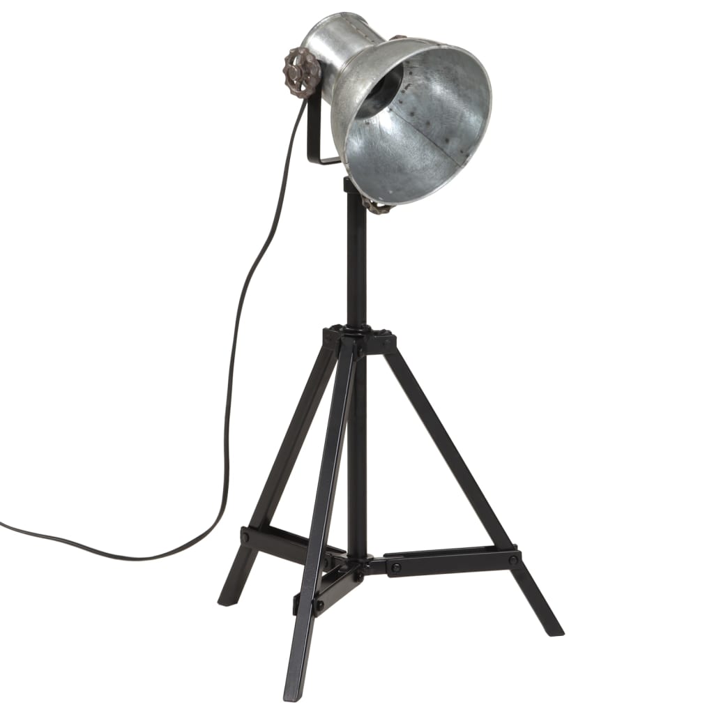 Gulvlampe 25 W vintage sølv 35x35x65/95 cm E27