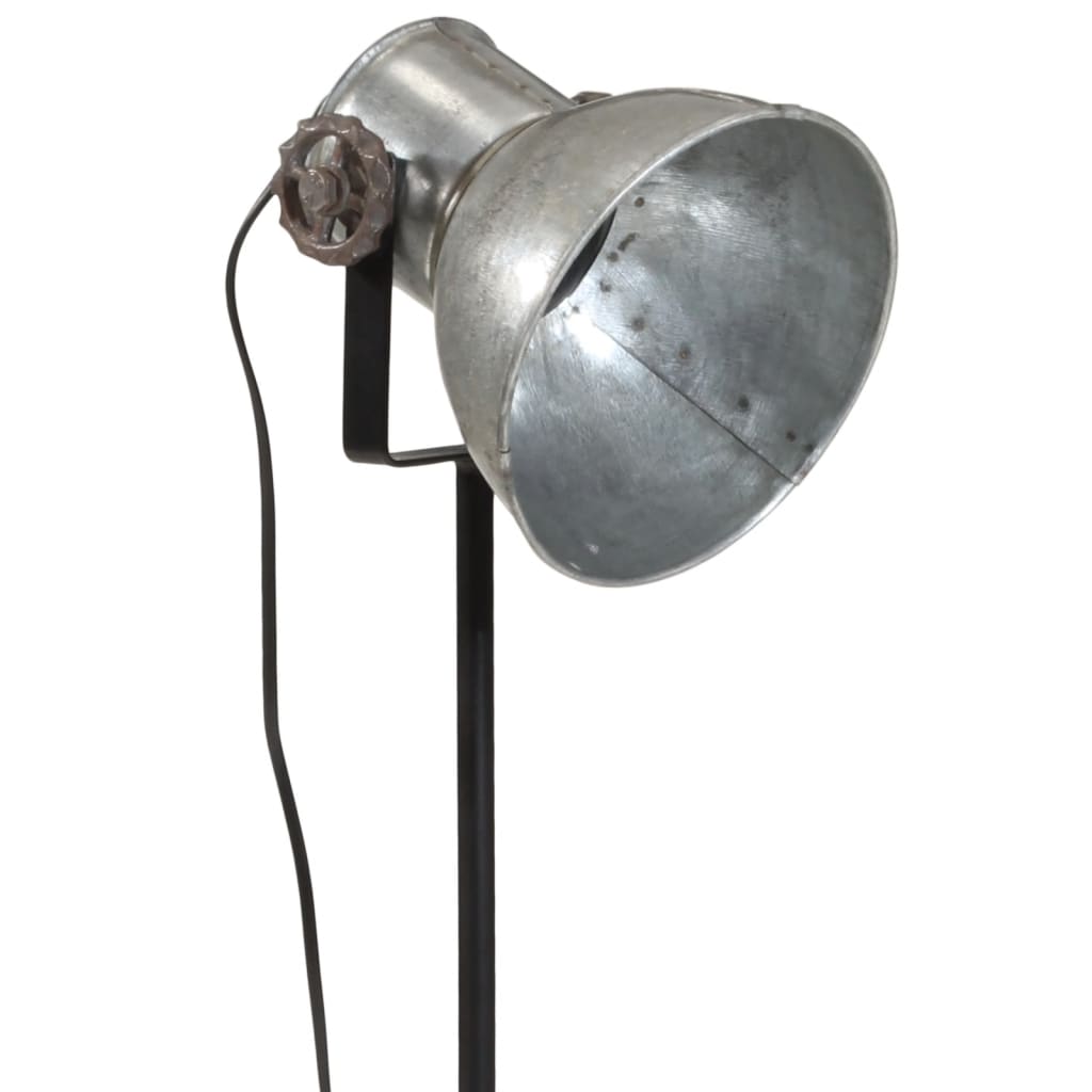 Gulvlampe 25 W vintage sølv 35x35x65/95 cm E27