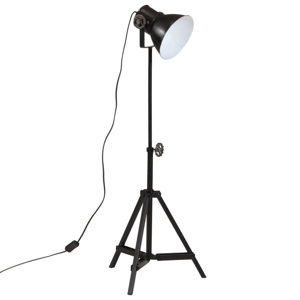 Gulvlampe 25 W svart 35x35x65/95 cm E27 vidaXL
