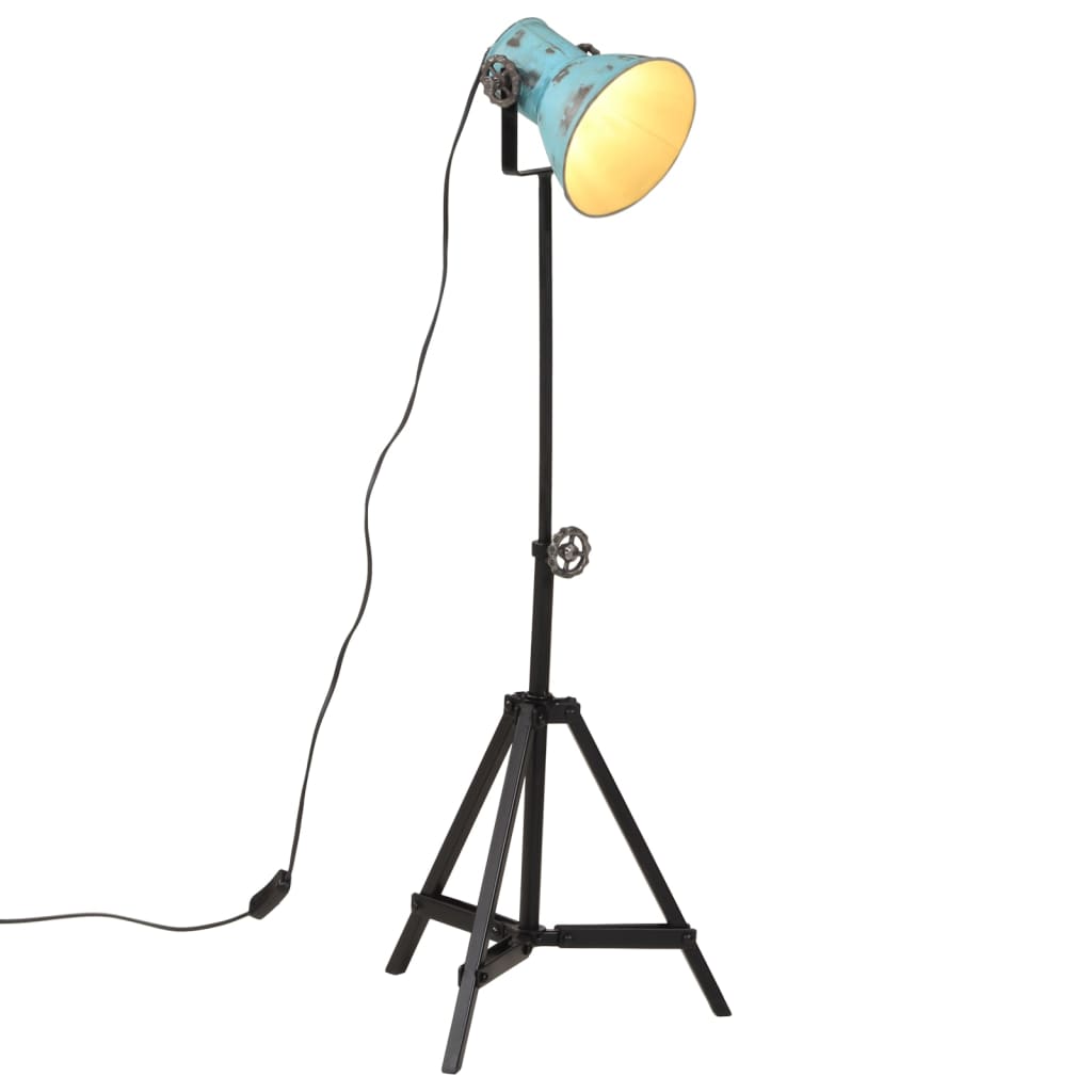 Gulvlampe 25 W denimblå 35x35x65/95 cm E27