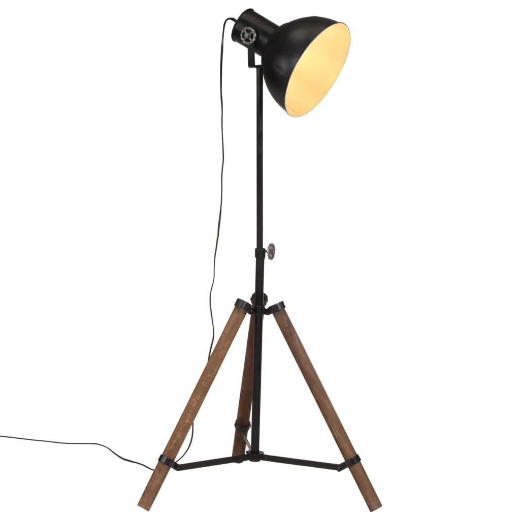 Gulvlampe 25 W svart 75x75x90-150 cm E27
